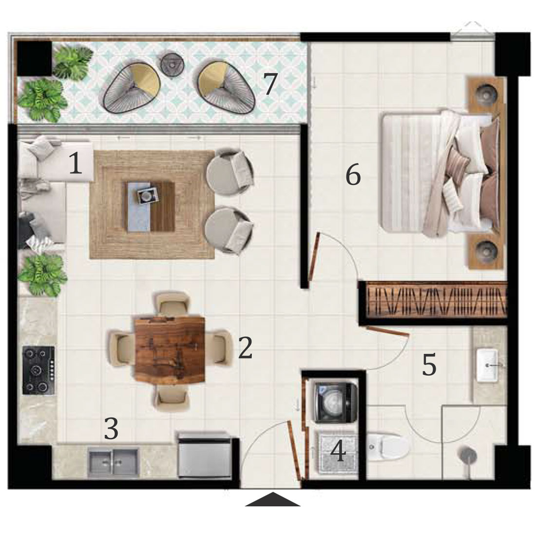 Arama Bay departamentos