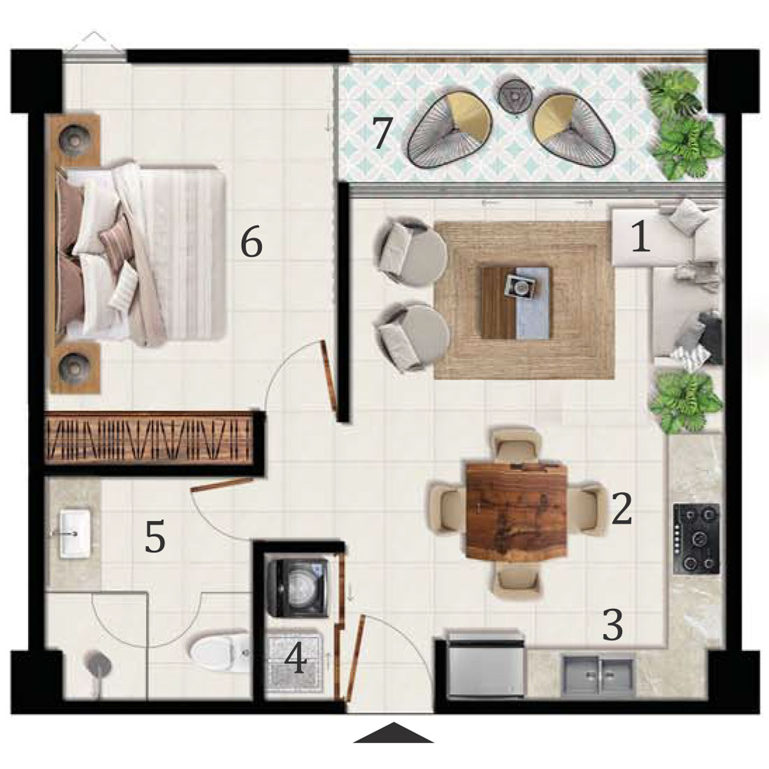 Arama Bay departamentos